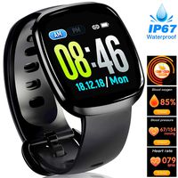 iGeeKid Fitness Tracker Watch, Heart Rate Blood Pressure Oxygen Monitor Health Exercise Watch, Full Touch Screen IP67 Waterproof Activity Tracker with Step Calorie Counter, Christmas Women Men Gifts