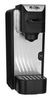 Mr. Coffee BVMC SC100 2 Single Serve Coffee Maker, Black With Silver Panel
