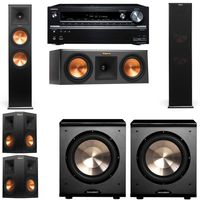 Klipsch RP-280F Tower Speakers-RP-250C-PL-200-5.2-Onkyo TX-NR838
