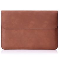 MoKo 13.3" PU Laptop Sleeve Case Cover for New MacBook Pro (2018 & 2017 & 2016) 13.3" / Apple MacBook Air 13.3" / MacBook Pro 13.3" 2015 / Dell XPS13 13.3" / Samsung Notebook 9 13.3" 2018, Brown