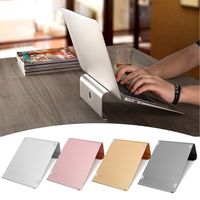Caveen Aluminium Laptop Stand Notebook Desktop Mount Stand 11" - 17" Tablet Stand Holder Computer Bracket Cooling Base For MacBook Gold