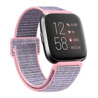 AK Bands Compatible with Fitbit Versa 2/ Versa Lite/Versa SE, Soft Replacement Wristband Sport Loop with Fastener Adjustable Closure for Women Men