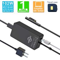 Surface Book 2 Charger,102W 15V 6.33A Power Supply Adapter for Microsoft Surface Book 2,Surface Book,Surface Pro 6,Surface Pro,Surface Pro 3 Pro 4,Surface Laptop Laptop 2 with 6Ft Cable &a Carry Pouch