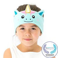 CozyPhones Kids Headphones Volume Limited with Ultra-Thin Speakers & Super Soft Fleece Headband - Perfect Toddlers & Children's Earphones for School, Home and Travel - Mystic Unicorn