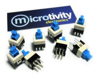 microtivity IM211 Push-and-Lock Button Switch (Pack of 8)