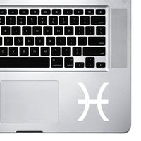 StickAny Palm Series Pisces Sticker for MacBook Pro, Chromebook, and Laptops (White)