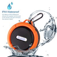 Mini Shower Speaker-Wireless, Waterproof Bluetooth Speaker, Hands-Free Portable Speakerphone with Built-in Mic, Micro USB Outdoor, Sports, Pool, Beach, Hiking, Camping (Orange02)