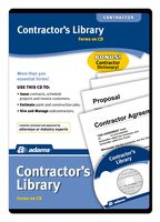 Adams Contractor's Library, Forms on CD (SW2435)