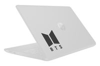 Stick'emAll Vinyl Decals BTS Army KPop Bangtan Boys Window Laptop Decal (BTS Shield, Matte Black)