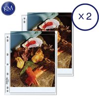 Print File Archival Storage Pages for Prints | 8 x 10, 2 Pockets - 25 Pack x 2