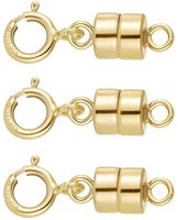 VIOSI Magnetic Necklace Clasps and Closures - Chain Extender Jewelry Clasp Converter - 14K Yellow Gold, Yellow Gold Filled or Sterling Silver