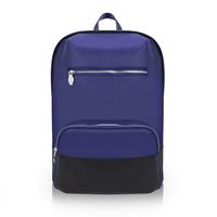 McKlein, N Series, Brooklyn, Nano Tech-Light Nylon with Leather Trim, Nylon Contour Backpack, Navy (18597)