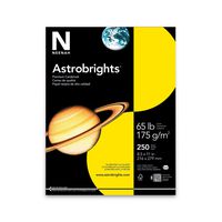 Astrobrights Colored Cardstock, 8.5" x 11", 65 lb/176 GSM, Solar Yellow, 250 Sheets ((21738))