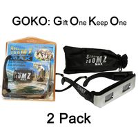 StadiumZoomz Max 2 Pack Team Colors Sports Binocular Viewer Silver - Telescope Lenses, Zoom in for Sports,Concerts,etc