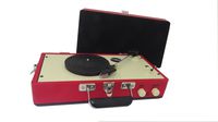 Steepletone SRP025 3 Speed Record Player with Detachable Speaker - Red