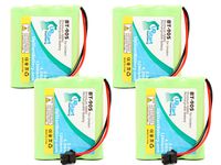 4 Pack - Replacement for Sony BP-T18 Battery - Compatible with Sony Cordless Phone Battery (1200mAh 3.6V NI-MH)
