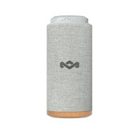 House of Marley, No Bounds Sport, Outdoor Speaker 12-Hour Battery Life, Water & Dust-Proof , IP67 Buoyant, Quick Charge, Wireless Dual Speaker Pairing, Aux-In, Carabiner Clip for Travel Gray