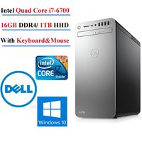 Dell XPS 8910 Special Silver Desktop Intel i7-6700 16GB DDR4 Memory, 1TB SATA HDD 2GB Nvidia GTX 750Ti Windows 10 (Certified Refurbished)