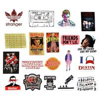 Laptop Sticker, Stranger Things Stickers for Water Bottles, Waterproof Vinyl Decal 19pcs Aesthetic Stickers for Hydro Flasks, Car, Bumper, Phone, Computer, PS4, Skateboard, Motorcycle, Luggage, Guitar