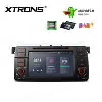 XTRONS Android 9.0 Car Stereo Radio DVD Player 4G RAM 64G ROM Hexa Core in-Dash GPS Navigation 7 Inch Touch Screen Head Unit Supports Car Auto Play Backup Camera OBD2 TPMS HDMI for BMW E46 M3 Rover75