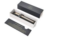PARKER IM Rollerball Pen, Brushed Metal with Fine Point Black Ink Refill, Gift Box (1931663)