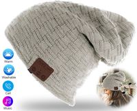 Agkey Unisex Trendy Warm Bluetooth Beanie Hat with Wireless Headphone Headset Speaker Mic Hands-Free Valentine's Day for Winter Outdoor Sport Skiing Snowboard Jogging Hiking