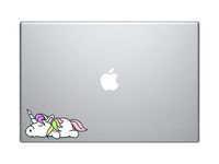 Laptop Notebook Sticker Decal - Lazy Unicorn Funny Inspirational Helpful - Skins Stickers