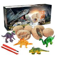 Dinosaur Toys, Dino Egg Dig Kit Kids Gifts - Break Open 12 Unique Dinosaur Eggs and Discover 12 Cute Dinosaurs - Easter Archaeology Science STEM Toys Technology Gifts for Boys Girls Toys