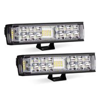 7 inch Led Light Bar,Autofeel 2 Pcs LED Pods Flood Spot Combo Beam 60W 6500K Driving Work Fog Light Off Road Super Bright Waterproof for Jeep UTV Truck Sand Rail ATV SUV Ford Chevrolet