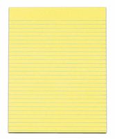 TOPS The Legal Pad Legal Pad, 8-1/2 x 11 Inches, Gum-Top, Canary, Legal/Wide Rule, No Margins, 50 Sheets per Pad, 12 Pads per Pack (7524)