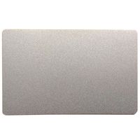 Ebamaz Sublimation Print Metal Business Cards Tablet Thick 86X54mm Pack of 10PCS (Aluminum 0.45mm Thickness, Pearled Silver, Blank)