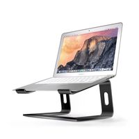 Stbracket Elevator Desktop Stand for Laptop Stand for Desk & for All Apple MacBook 12" / Pro/Air, Chromebook, Samsung, Acer, HP, Dell, Any Notebook Between 10" to 15.6"inch PC Desktop Computer(Black)