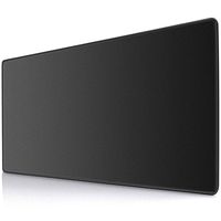 Ktrio Extended Gaming Mouse Pad with Stitched Edges, Large Mousepad with Premium-Textured Cloth, Non-Slip Rubber Base, Waterproof Keyboard Pad, Mouse Mat for Gamer, Office & Home, 31.5x15.7 in, Black