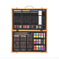 Darice 80-Piece Deluxe Art Set - Art Supplies for Drawing, Painting and More in a Compact, Portable Case - Makes a Great Gift for Beginner and Serious Artists