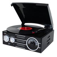 JENJTA300 - JENSEN JTA300 3-Speed Stereo Turntable with AM FM Stereo Radio