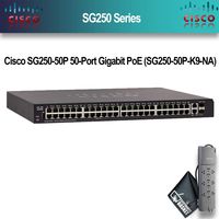 Cisco SG250-50P 50-Port Gigabit PoE (SG250-50P-K9-NA)+ PowerStrip