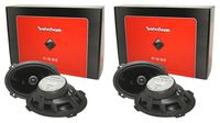 (4) Rockford Fosgate P1692 6x9" Punch Series 480 Watt 2-Way Car Audio Speakers