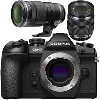 Olympus OM-D E-M1 Mark II Mirrorless Micro Four Thirds Digital Camera with M.Zuiko Digital ED 12-40mm f/2.8 PRO Lens + M.Zuiko Digital ED 40-150mm f/2.8 PRO Lens Bundle