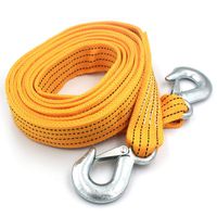 Heavy Duty Tow Strap with Safety Hooks | 2 "x 13 '| 11000 LB Capacity, Tow Rope Yellow Shackle for Vehicle Recovery, Hauling, Stump Removal & Much More,Best Towing Accessory for Car