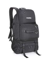 Wxnow 55L Hiking Backpack Large Capacity Daypack Travel Camping Backpack for Camping Climbing (C-Black)