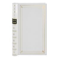 Spiral Bound Photo Album 300 Bi-Directional Memo Pockets Hold 4x6 Photos, White