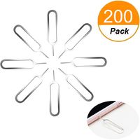 GNAWRISHING 200 Pcs Sim Card Pin Eject Removal Tool Needle Opener Ejector for Most Smartphone Brands