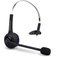Naztech Wireless Multipoint Bluetooth Headset for Apple & Android Devices - Retail Packaging - Black