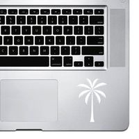 StickAny Palm Series Tall Palm Tree Sticker for MacBook Pro, Chromebook, and Laptops (White)