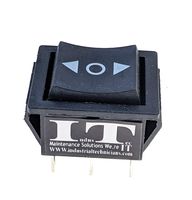 IndusTec DPDT 20 AMP-6 Pin (on) / Off / (on) Momentary Rocker Switch Polarity .250 Quick Plug Double Pole Double Throw 12V DC Motor Control