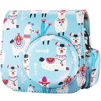 Big Trend Camera Case Bag Compatible for Fujifilm Instax Mini 9 Instant Film Camera, Also for Fujifilm Instax Mini 8 Instant Film Camera, with Accessories Pocket and Strap (Alpaca)