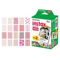 Fujifilm instax Mini Instant Film (20 Exposures) + 20 Sticker Frames for Fuji Instax Prints (Baby Girl)