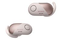 Sony Wireless Bluetooth in Ear Headphones: Noise Cancelling Sports Workout Ear Buds for Exercise and Running - Cordless, Sweatproof Sport Earphones, Built-in Microphone, Extra BASS - Pink WF-SP700N/P