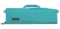 Messermeister 8-Pocket Heavy Duty Nylon Padded Knife Roll, Luggage Grade and Water Resistant, Teal