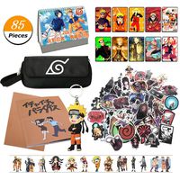 WerNerk My Hero Academia/Naruto Gift Set - 70 Pcs Anime Cartoon Laptop Stickers, Crystal Card Stickers Keychain Notebook Pencil Case Adhesive Tape(4.Kakashi)